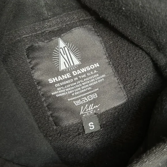 3/$25 Shane Dawson black hooded sweatshirt size S - Picture 4 of 5